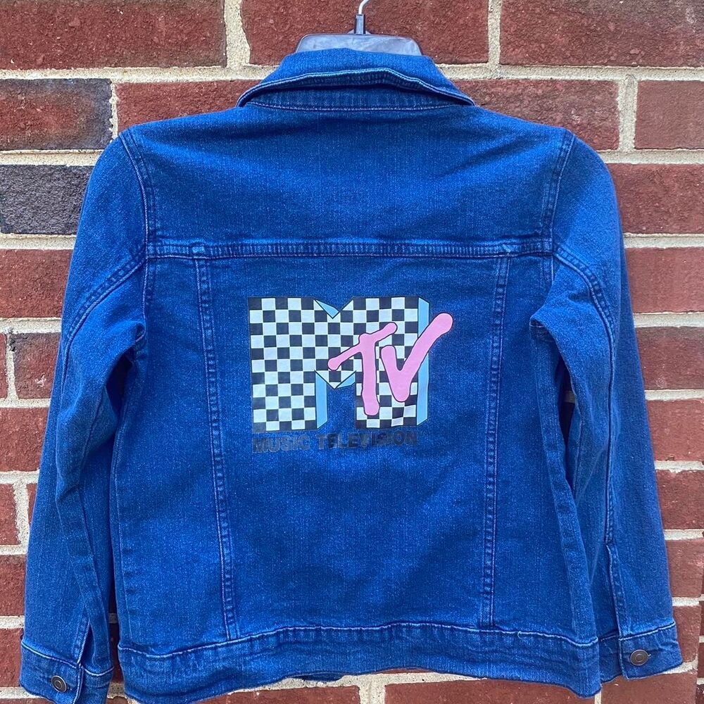 Gril's MTV Licensed Denim Jacket Y2k 10-12y